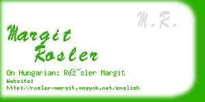 margit rosler business card